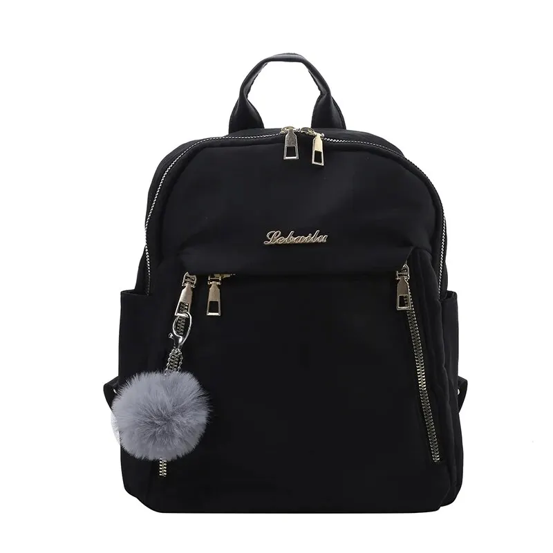 Backpacks Simple Large Capacity New Black Travel Bag For Women Solid Harajuku Student Schoolbag Backpack Unisex Bags High Street - Image 4