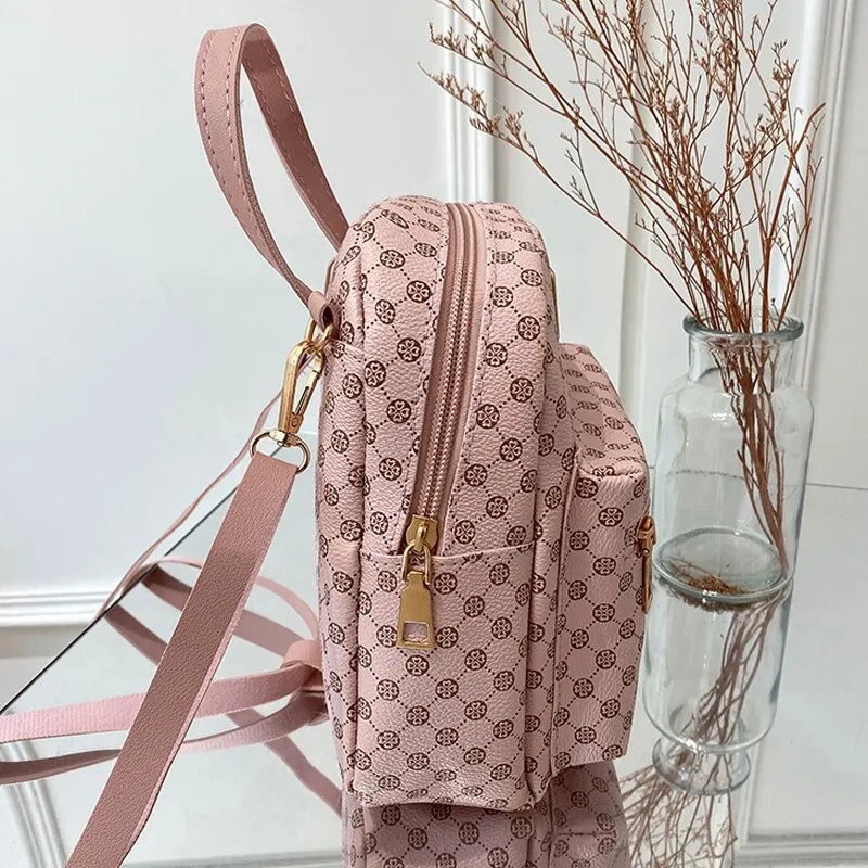 Classic Women Backpack Fashion School Bags Female Daily Shopping Girl Backpacks Schoolbags - Image 4