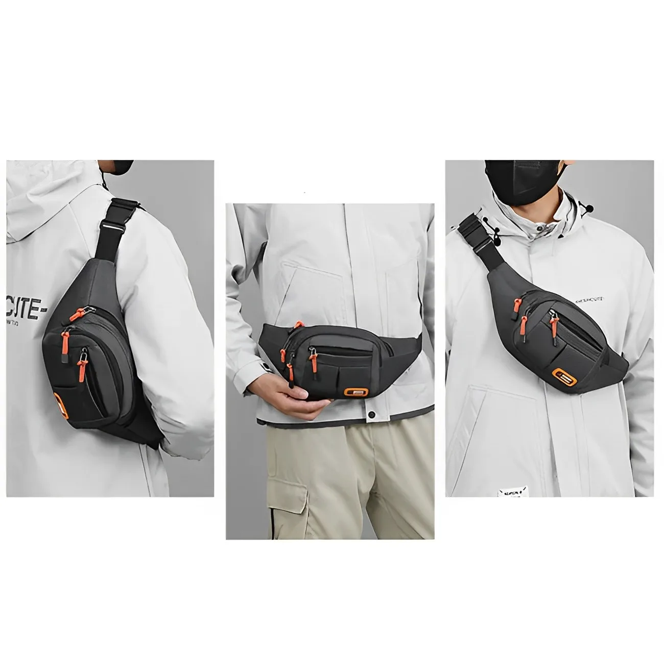 Oxford Waterproof Mobile Waist Bag for Men Women Multifunctional Large Capacity Fanny Pack Wear-resistant Riñoneras Para Hombre - Image 2
