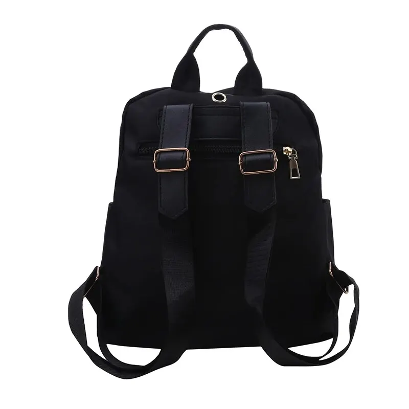 Backpacks Simple Large Capacity New Black Travel Bag For Women Solid Harajuku Student Schoolbag Backpack Unisex Bags High Street - Image 5