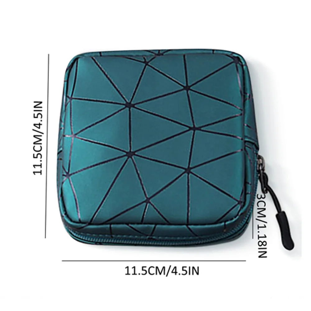 Sanitary Napkin Storage Bag,Leather Waterproof Feminine Period Bag with Zipper for Teen Girls Women,Small Makeup Pouch,Wallet - Image 6